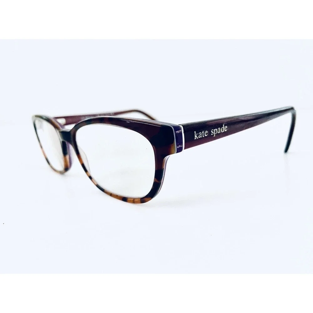 Kate Spade NY Tortoise & Purple Inside Glasses Flexible Temples